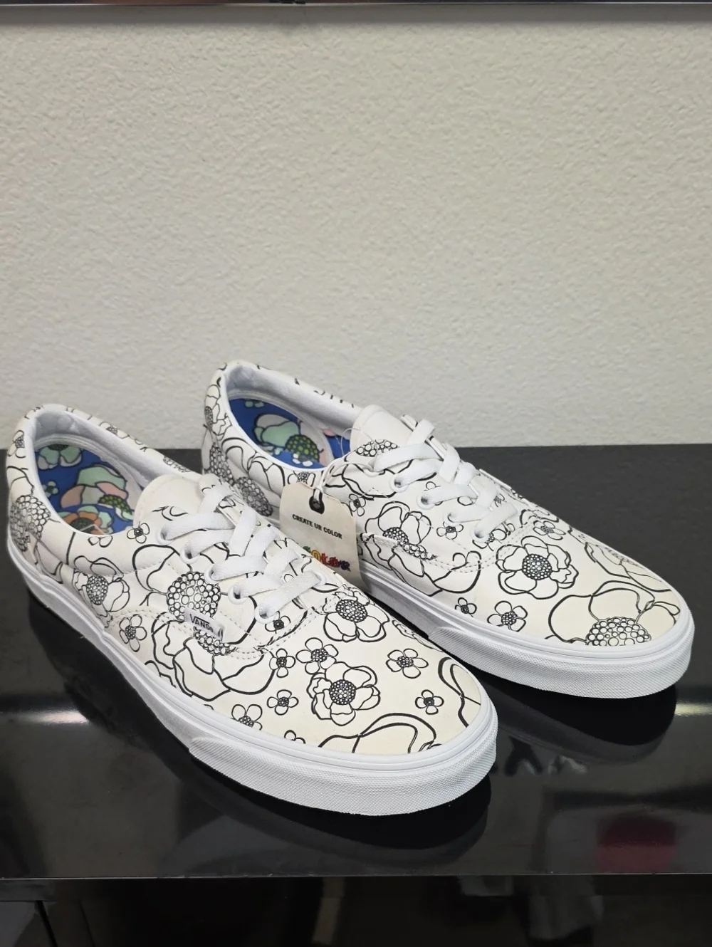 Vans Era U-Color Floral Create Your Own Art Men’s 12 Women’s 13.5 2020 New
